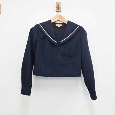 【中古】大阪府 大阪市立山本高等学校 女子制服 2点（セーラー服・スカート）sf009566