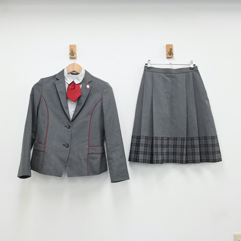 【中古】神奈川県 北鎌倉女子学園中学校･高等学校 女子制服 5点（ブレザー・シャツ・スカート）sf009572