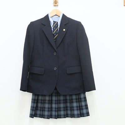 【中古】兵庫県 須磨学園高等学校 女子制服 5点（ブレザー・シャツ・スカート）sf009640