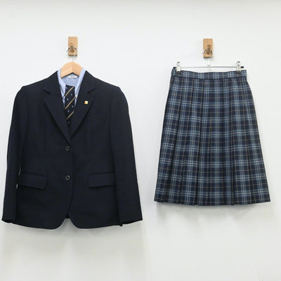 【中古】兵庫県 須磨学園高等学校 女子制服 5点（ブレザー・シャツ・スカート）sf009640