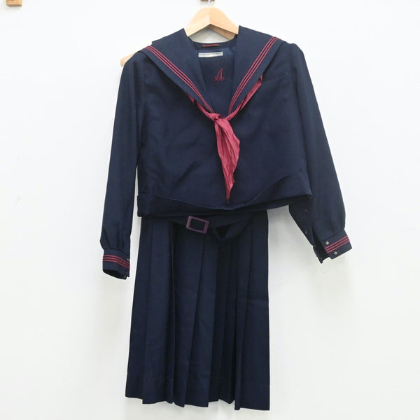 中古制服】福岡県 北九州市立足立中学校 女子制服 3点（セーラー服・ジャンパースカート）sf009651【リサイクル学生服】 | 中古制服通販パレイド