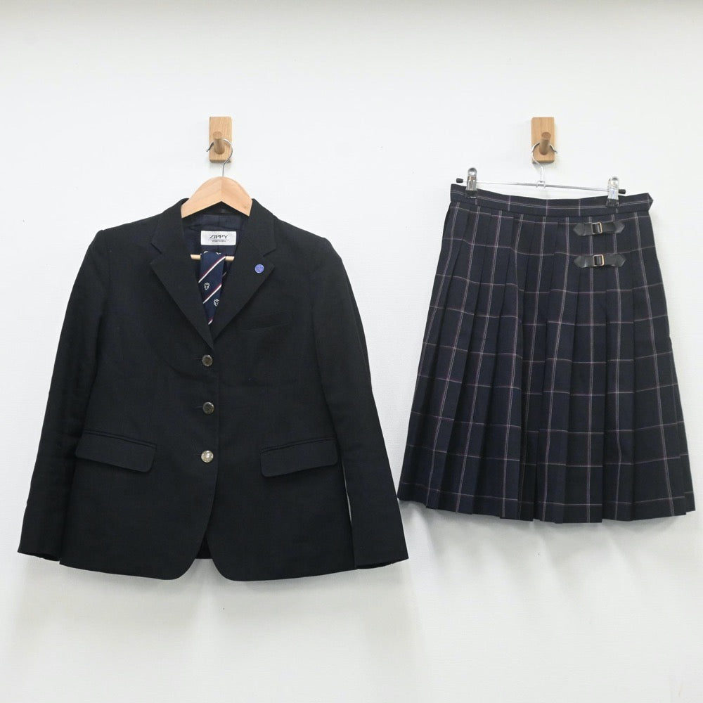 【中古】東京都 日本体育大学荏原高等学校 女子制服 3点（ブレザー・スカート）sf009661