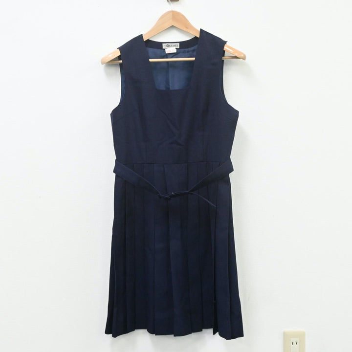 【中古】茨城県 茨城県立水戸第二高等学校 女子制服 2点（ブレザー・ジャンパースカート）sf009668