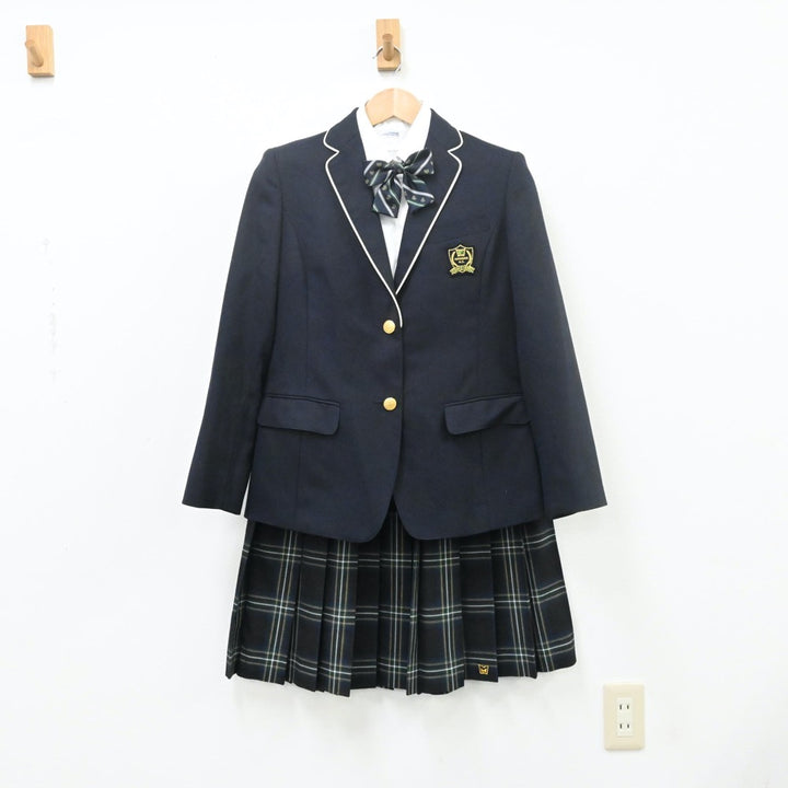 【中古】大阪府 大阪府立阪南高等学校 女子制服 5点（ブレザー・シャツ・スカート）sf009692