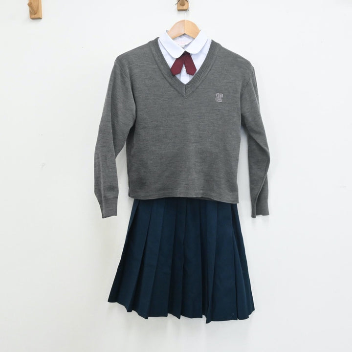 中古制服】愛知県 愛知県立豊丘高等学校 女子制服 4点（ブレザー・ニット・シャツ・スカート）sf009710【リサイクル学生服】 | 中古制服 通販パレイド