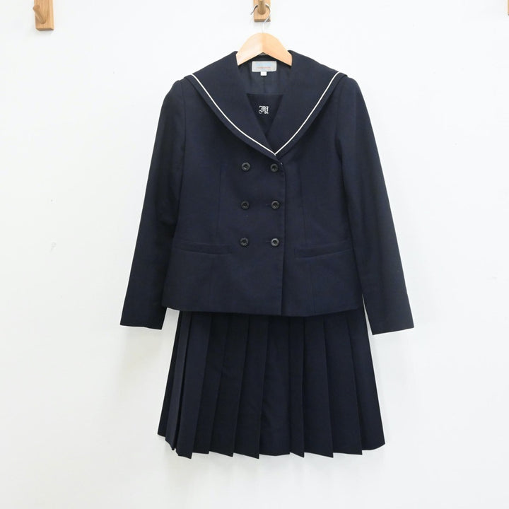 【中古】東京都 東京都立板橋有徳高等学校 女子制服 3点（セーラー服・ニット・スカート）sf009718