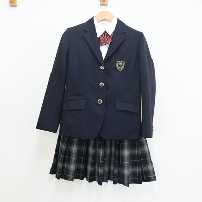 【中古】東京都 実践学園高等学校 女子制服 4点（ブレザー・シャツ・スカート）sf009734