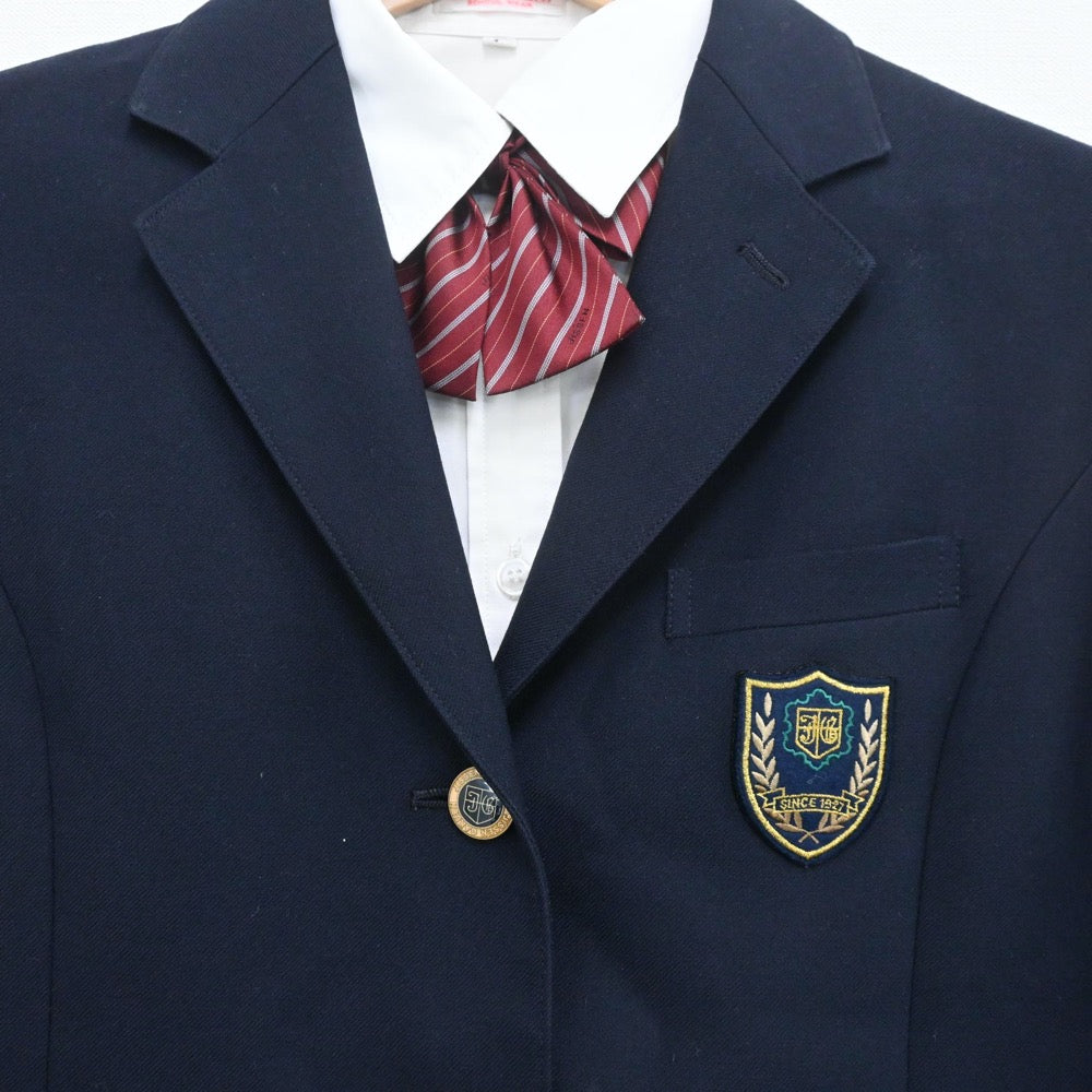 【中古】東京都 実践学園高等学校 女子制服 4点（ブレザー・シャツ・スカート）sf009734