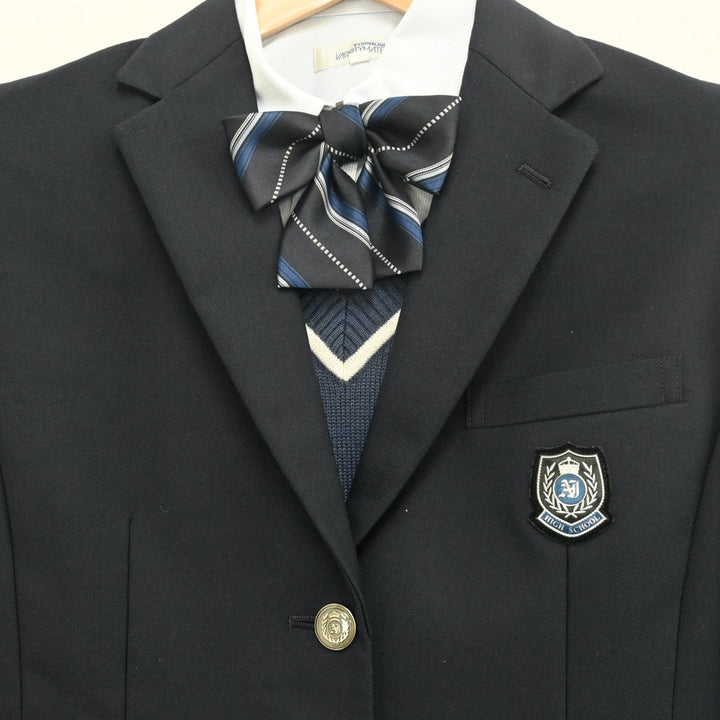 【中古制服】北海道 北海道札幌英藍高等学校 女子制服 7点（ブレザー・シャツ・ニット・スカート）sf009743【リサイクル学生服】 | 中古制服 通販パレイド