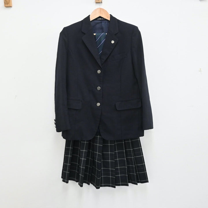 【中古】南平高等学校 女子制服 5点（ブレザー・スカート）sf009747