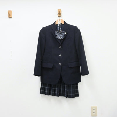 【中古】神奈川県 厚木商業高等学校 女子制服 5点（ブレザー・スカート）sf009782