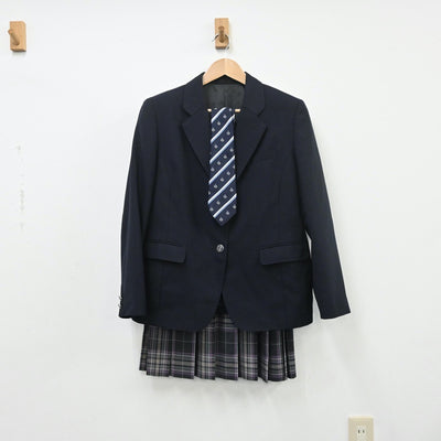 【中古】東京都 六本木高等学校 女子制服 5点（ブレザー・スカート）sf009785