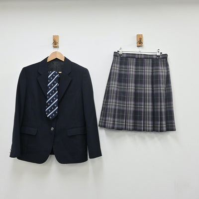 【中古】東京都 六本木高等学校 女子制服 5点（ブレザー・スカート）sf009785