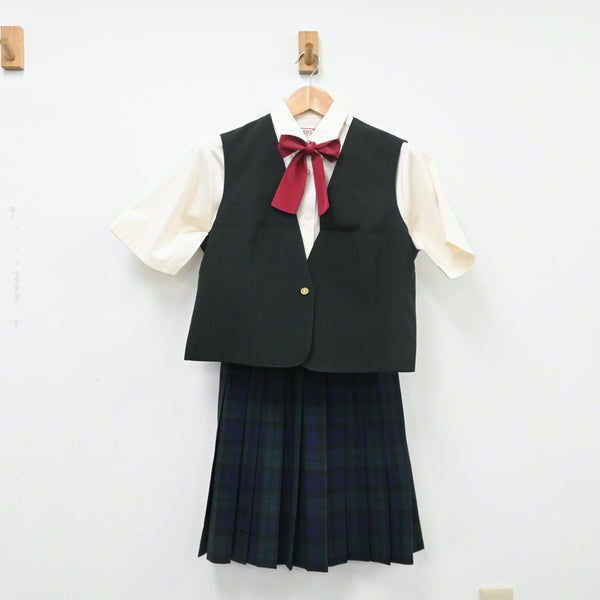 【中古制服】宮城県 仙台育英学園高等学校 女子制服 6点（シャツ・ベスト・スカート）sf009799【リサイクル学生服】 | 中古制服通販パレイド