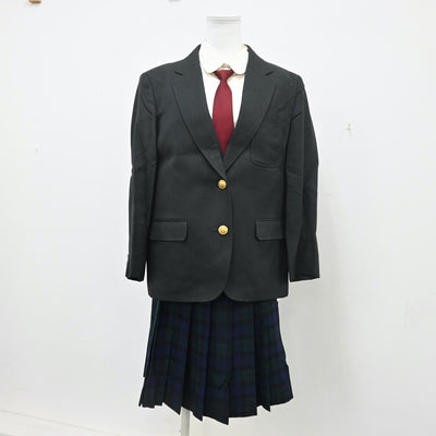 【中古】宮城県 仙台育英学園高等学校 女子制服 7点（ブレザー・シャツ・ベスト・スカート）sf009802