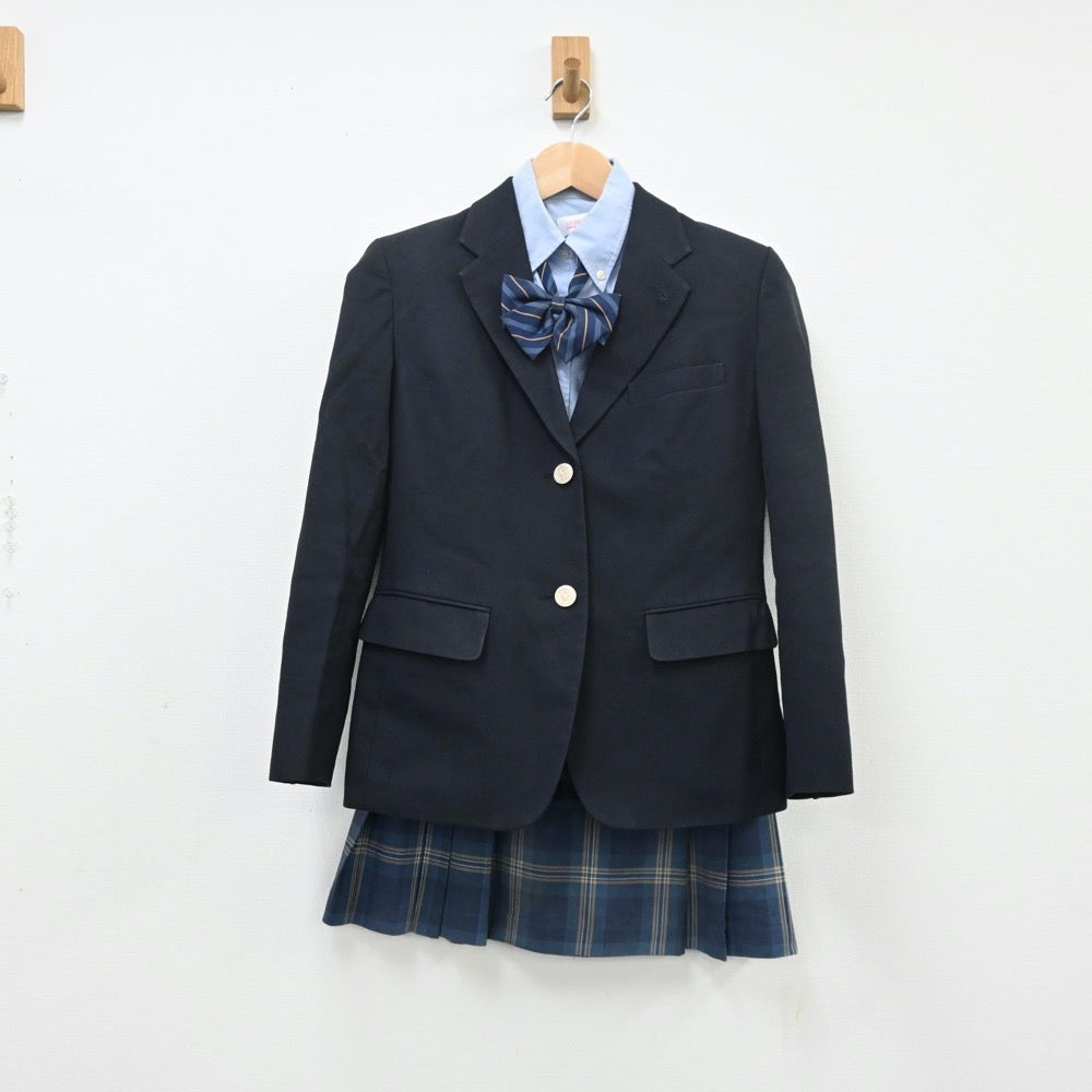 【中古】神奈川県 横浜清陵高等学校 女子制服 5点（ブレザー・シャツ・スカート）sf009826