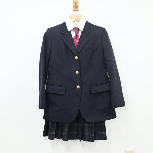 中古制服】福島県 会津学鳳中学校 女子制服 4点（ブレザー・シャツ・スカート）sf009840【リサイクル学生服】 | 中古制服通販パレイド