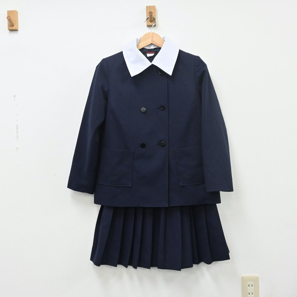 【中古】岡山県 東中学校 女子制服 2点（ブレザー・スカート）sf009847