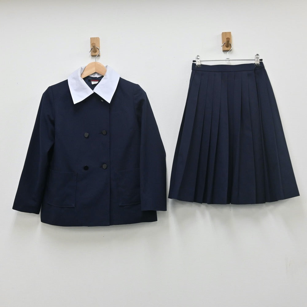 【中古】岡山県 東中学校 女子制服 2点（ブレザー・スカート）sf009847