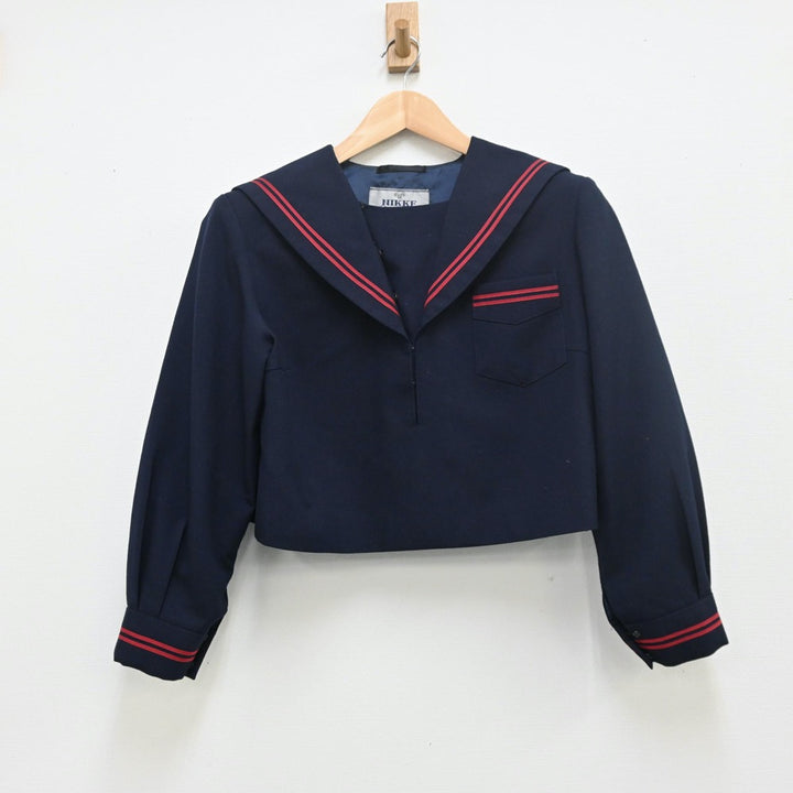 中古制服】北海道 北檜山中学校 女子制服 2点（セーラー服