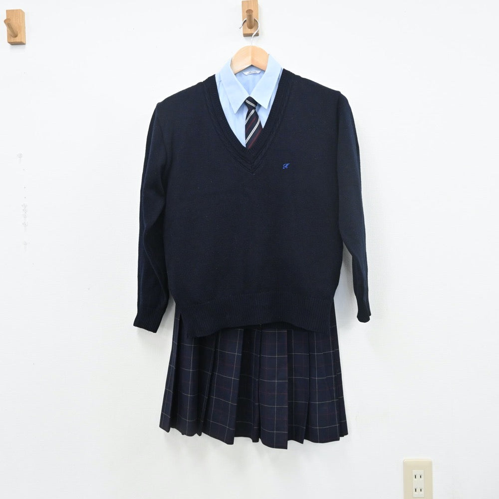 中古】東京都 科学技術高等学校 女子制服 4点 (ブレザー・シャツ
