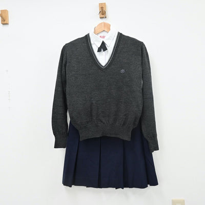 【中古】東京都 桐朋女子高等学校 女子制服 5点（ブレザー・ニット・シャツ・スカート）sf009914