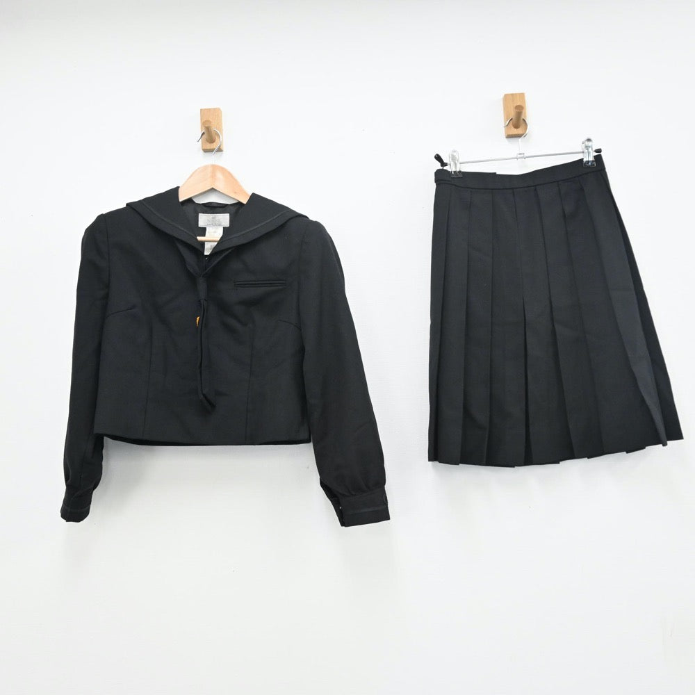 【中古】栃木県 矢板東高等学校・附属中学校 女子制服 5点（セーラー服・ニット・スカート）sf009933