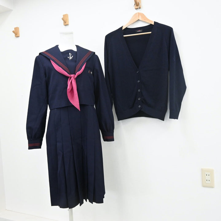 中古制服】福岡県 福岡女学院高等学校 女子制服 4点（セーラー服・ニット・ジャンパースカート）sf009937【リサイクル学生服】 | 中古制服 通販パレイド