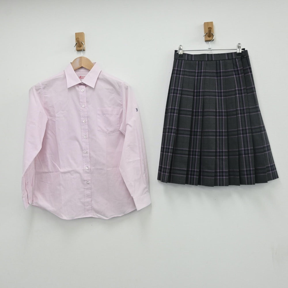 【中古】東京都 岩倉高等学校 女子制服 5点（ブレザー・シャツ・スカート）sf009945