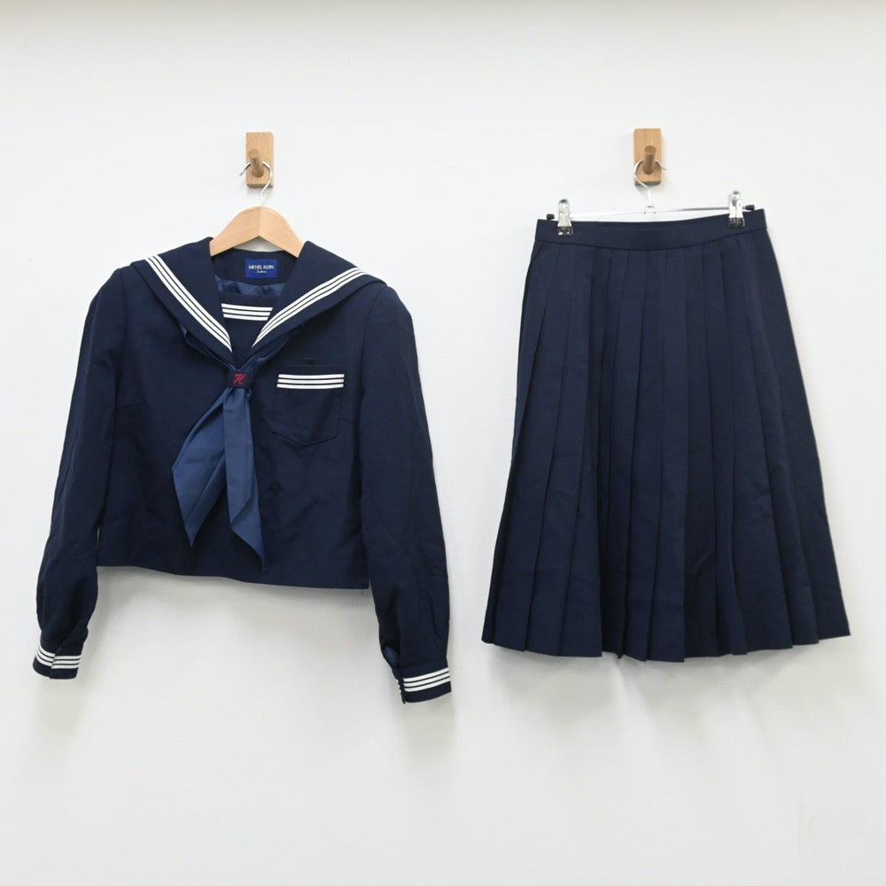 中古制服】兵庫県 宝殿中学校 女子制服 3点（セーラー服・スカート）sf009956【リサイクル学生服】 | 中古制服通販パレイド