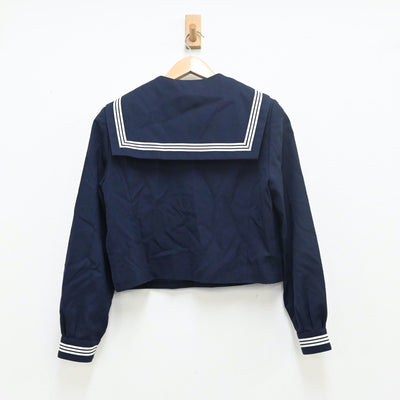 【中古】兵庫県 宝殿中学校 女子制服 3点（セーラー服・スカート）sf009956