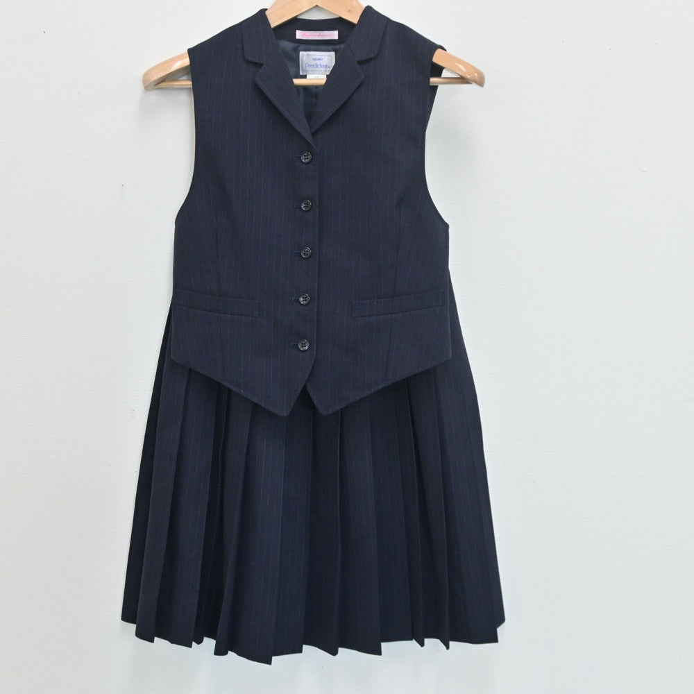 【中古】愛知県 藤ノ花女子高等学校 女子制服 6点（ブレザー・ベスト・シャツ・スカート）sf009964