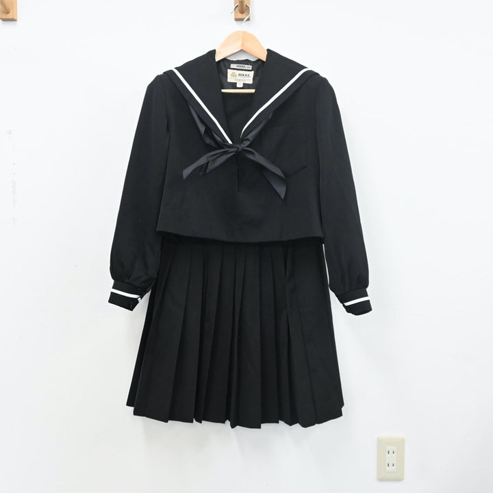 【中古制服】岐阜県 美濃中学校 女子制服 4点（セーラー服・ニット・スカート）sf009985【リサイクル学生服】 | 中古制服通販パレイド