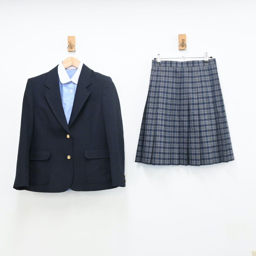 【中古】埼玉県 児玉高等学校 女子制服 4点（ブレザー・シャツ・スカート）sf009996