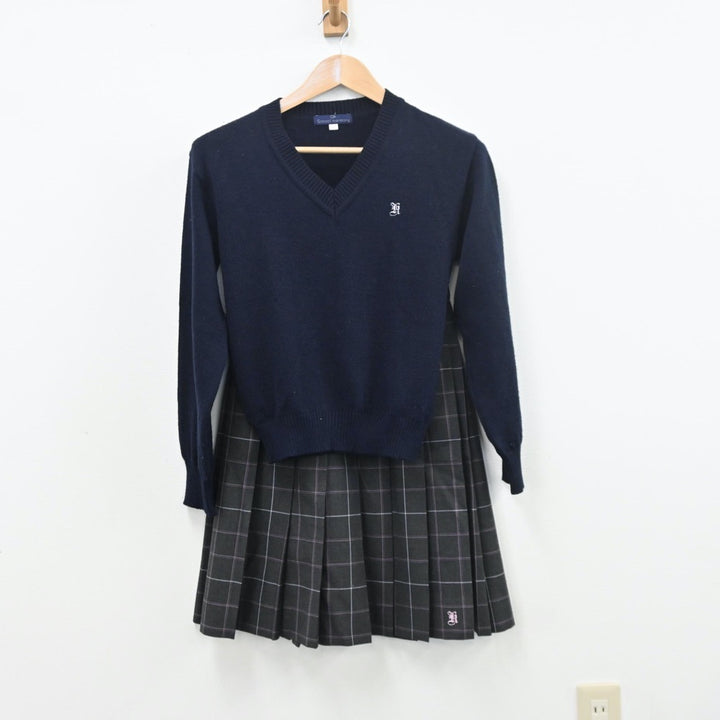 【中古制服】大阪府 久米田高等学校 女子制服 5点（ブレザー・シャツ・ニット・スカート）sf010009【リサイクル学生服】 | 中古制服通販パレイド