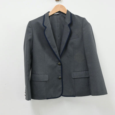 【中古】鹿児島県 鹿児島南高等学校 女子制服 3点（ブレザー・ジャンパースカート）sf010052