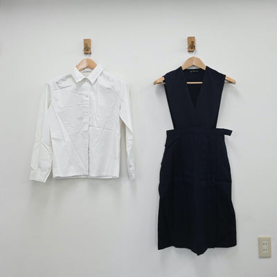 【中古】熊本県 信愛女学院 女子制服 4点（ブレザー・シャツ・ジャンパースカート）sf010086