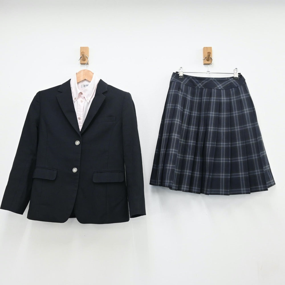 【中古】埼玉県 狭山緑陽高等学校 女子制服 3点（ブレザー・シャツ・スカート）sf010108