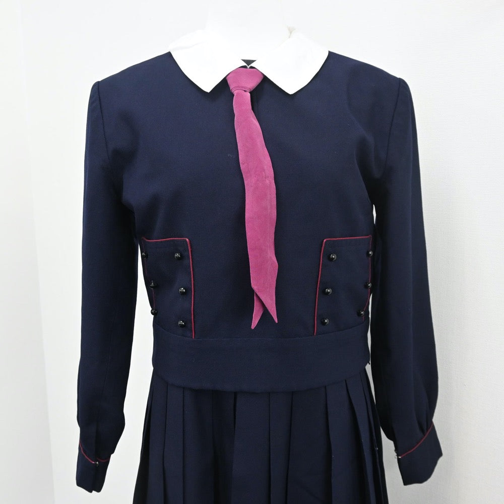 【中古】奈良県 帝塚山中学高等学校 女子制服 3点（ブレザー・ニット・スカート）sf010128