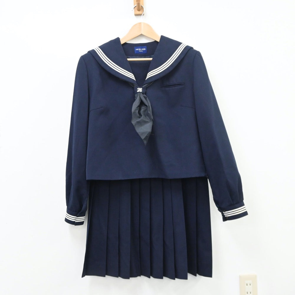 【中古】埼玉県 栗橋東中学校 女子制服 3点（セーラー服・スカート）sf010175