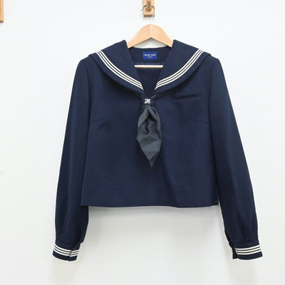 【中古】埼玉県 栗橋東中学校 女子制服 3点（セーラー服・スカート）sf010175