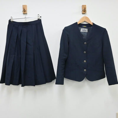 【中古】静岡県 磐田北高等学校 女子制服 2点（ブレザー・スカート）sf010189