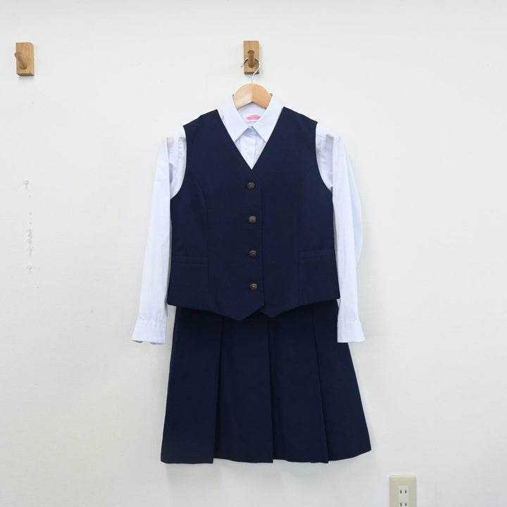 【中古制服】千葉県 高洲第一中学校 女子制服 4点（ブレザー・シャツ・ベスト・スカート）sf010236【リサイクル学生服】 | 中古制服通販パレイド