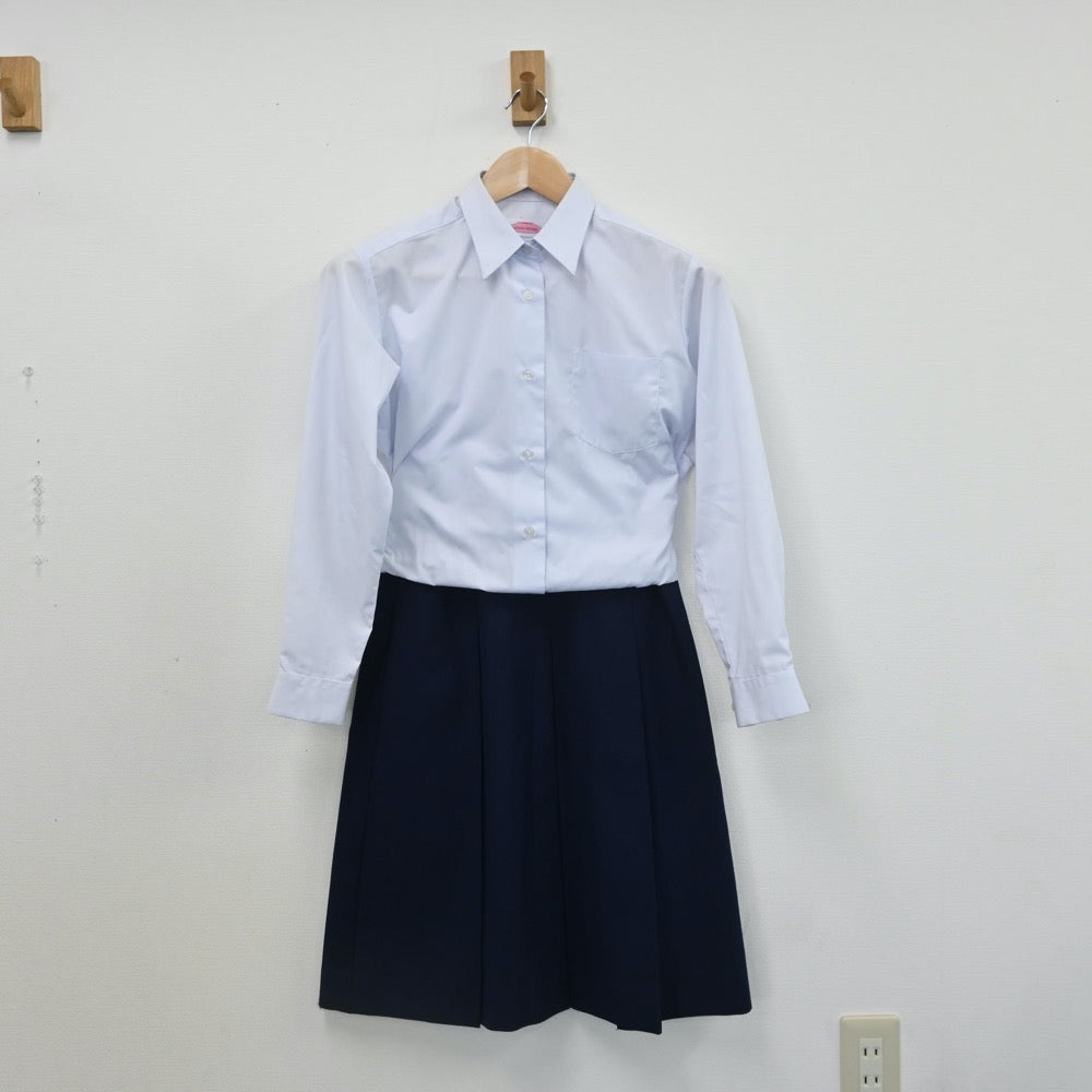 【中古】千葉県 高洲第一中学校 女子制服 3点（ブレザー・シャツ・スカート）sf010237