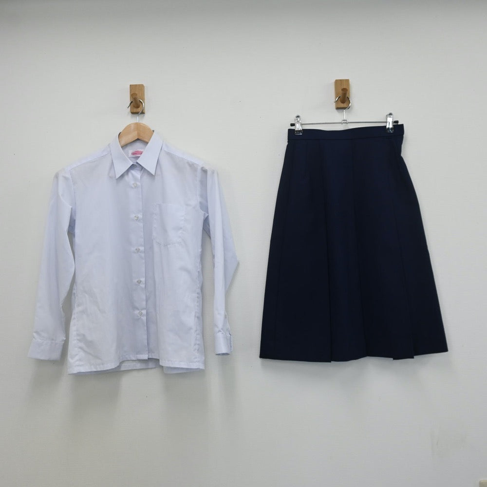 【中古】千葉県 高洲第一中学校 女子制服 3点（ブレザー・シャツ・スカート）sf010237