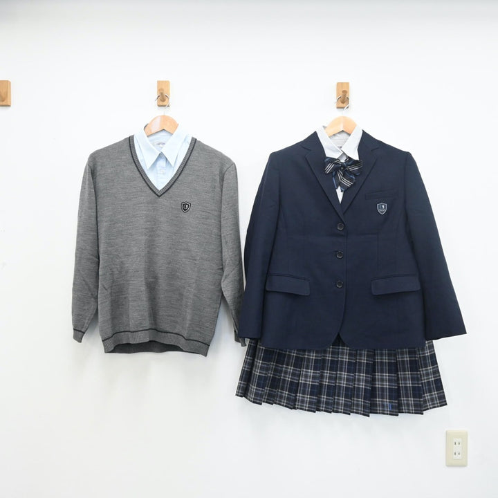 中古制服】大阪府 大阪夕陽丘学園高等学校 女子制服 6点（ブレザー・シャツ・ニット・スカート）sf010240【リサイクル学生服】 | 中古制服 通販パレイド