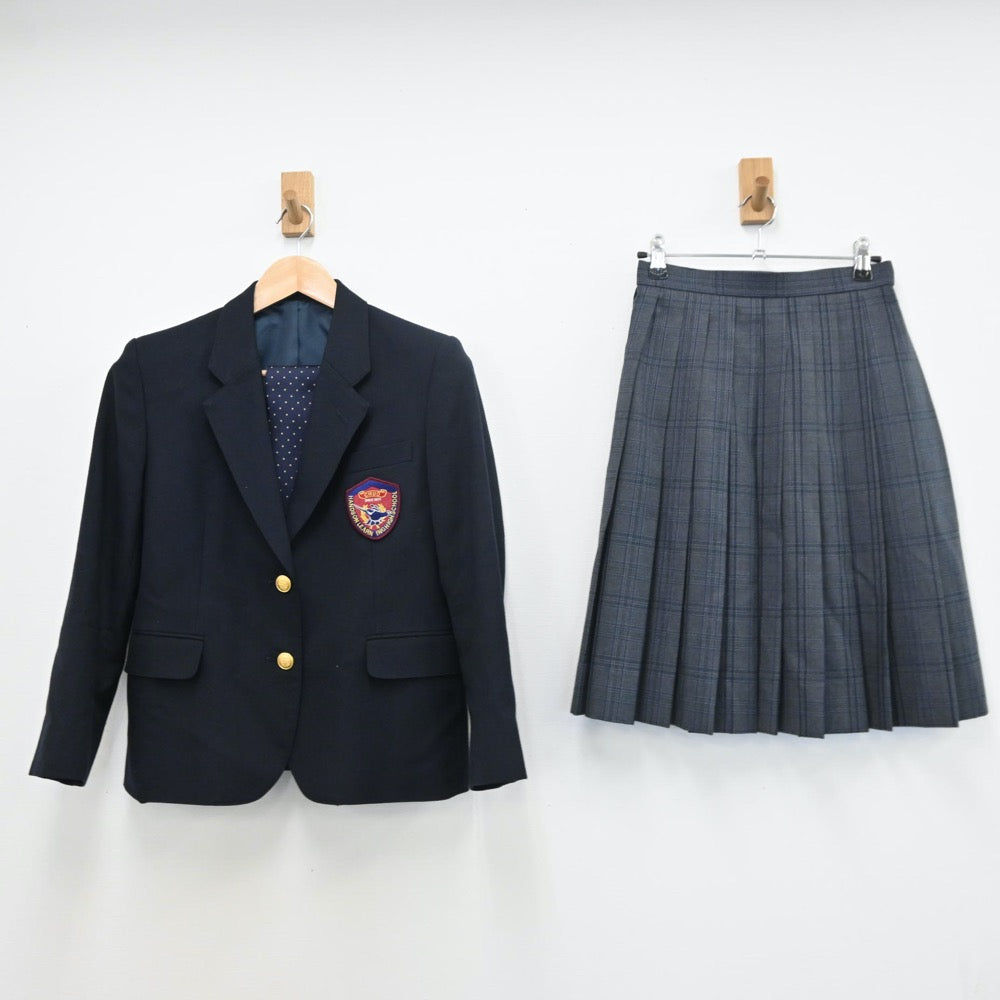 クラーク記念国際高校 制服 スカート 中古】 クラーク記念国際高等学校/旧制服 女子制服 3点
