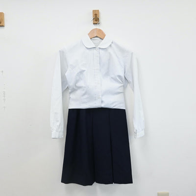 【中古】群馬県 前橋女子高等学校 女子制服 4点（ブレザー・シャツ・ニット・スカート）sf010249