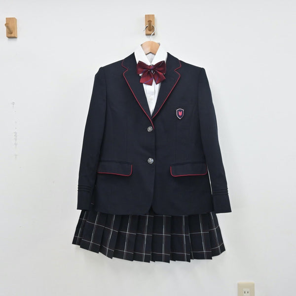 【中古】神奈川県 英理女子学院高等学校 女子制服 6点（ブレザー・シャツ・スカート）sf010266