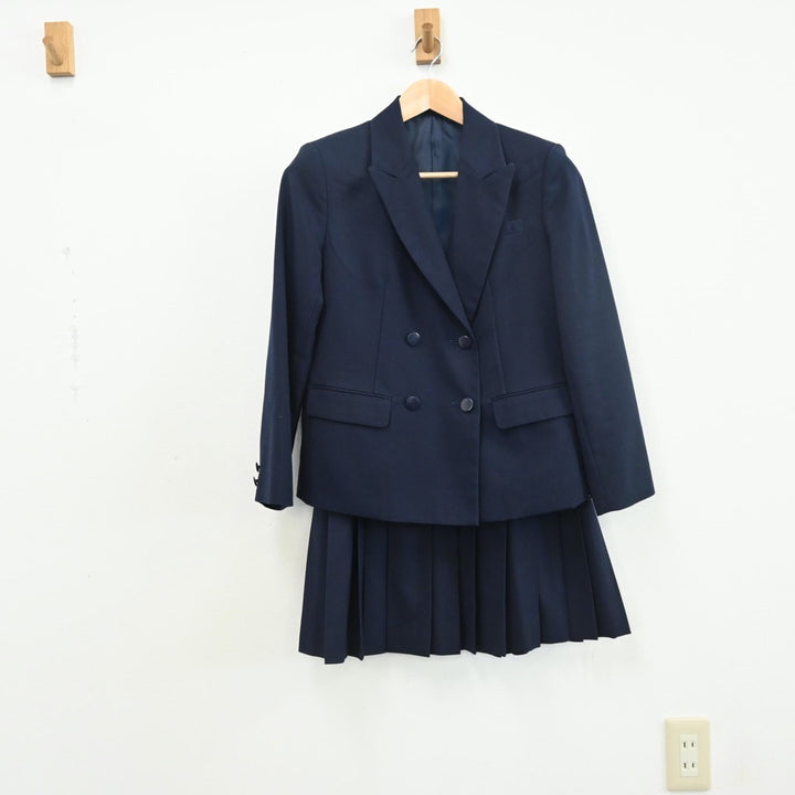 【中古】千葉県 船橋高等学校 女子制服 3点（ブレザー・ベスト・スカート）sf010294